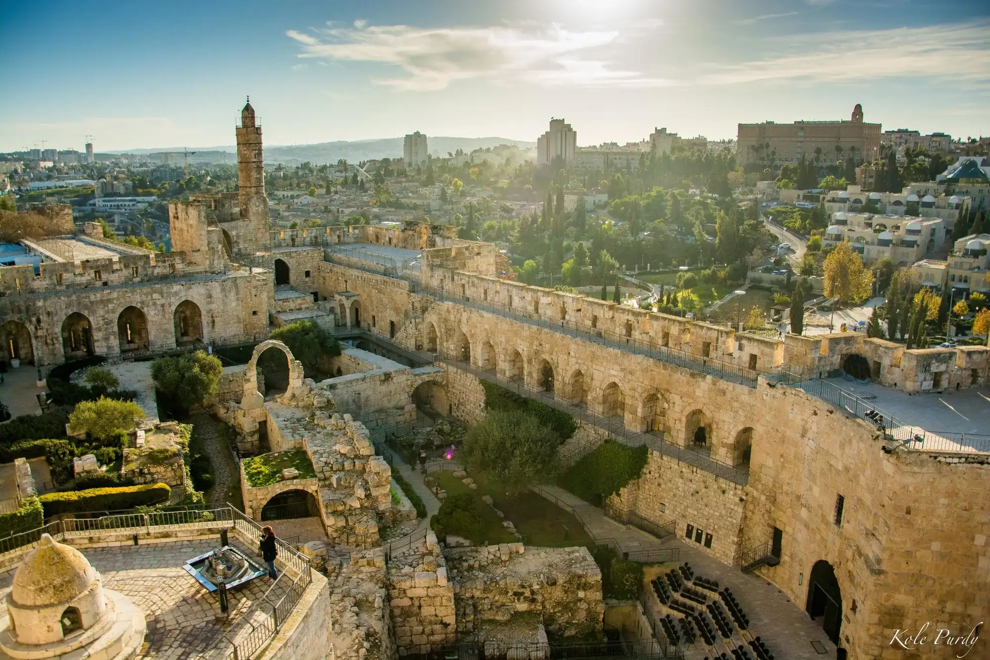 Old city of Jerusalem from above